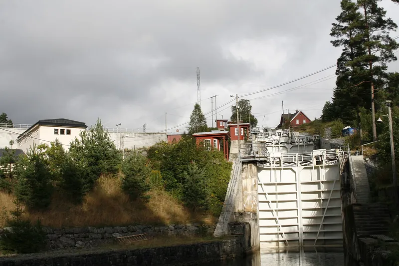 Der Haldenkanal und die Schleusen von Brekke